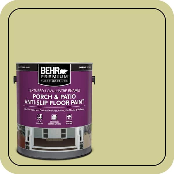 1 gal. #M340-4 Wasabi Textured Low-Lustre Enamel Interior/Exterior Porch and Patio Anti-Slip Floor Paint