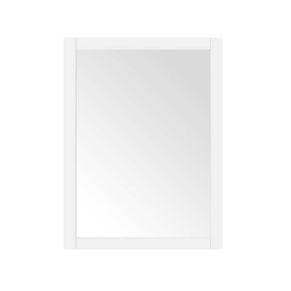 Home Decorators Collection Newhall 24 in. W x 32 in. H Rectangular Framed Wall Mount Bathroom Vanity Mirror in White