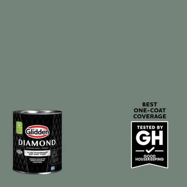 Glidden Diamond 1 qt. PPG1135-6 Calabash Clash Flat Interior Paint with Primer