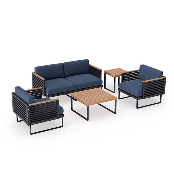 NewAge Products Monterey 4Seater 5Piece Aluminum Outdoor Patio