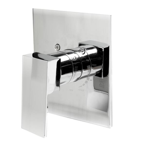 ALFI BRAND Single-Handle Shower Mixer with Sleek Modern Design, Polished Chrome