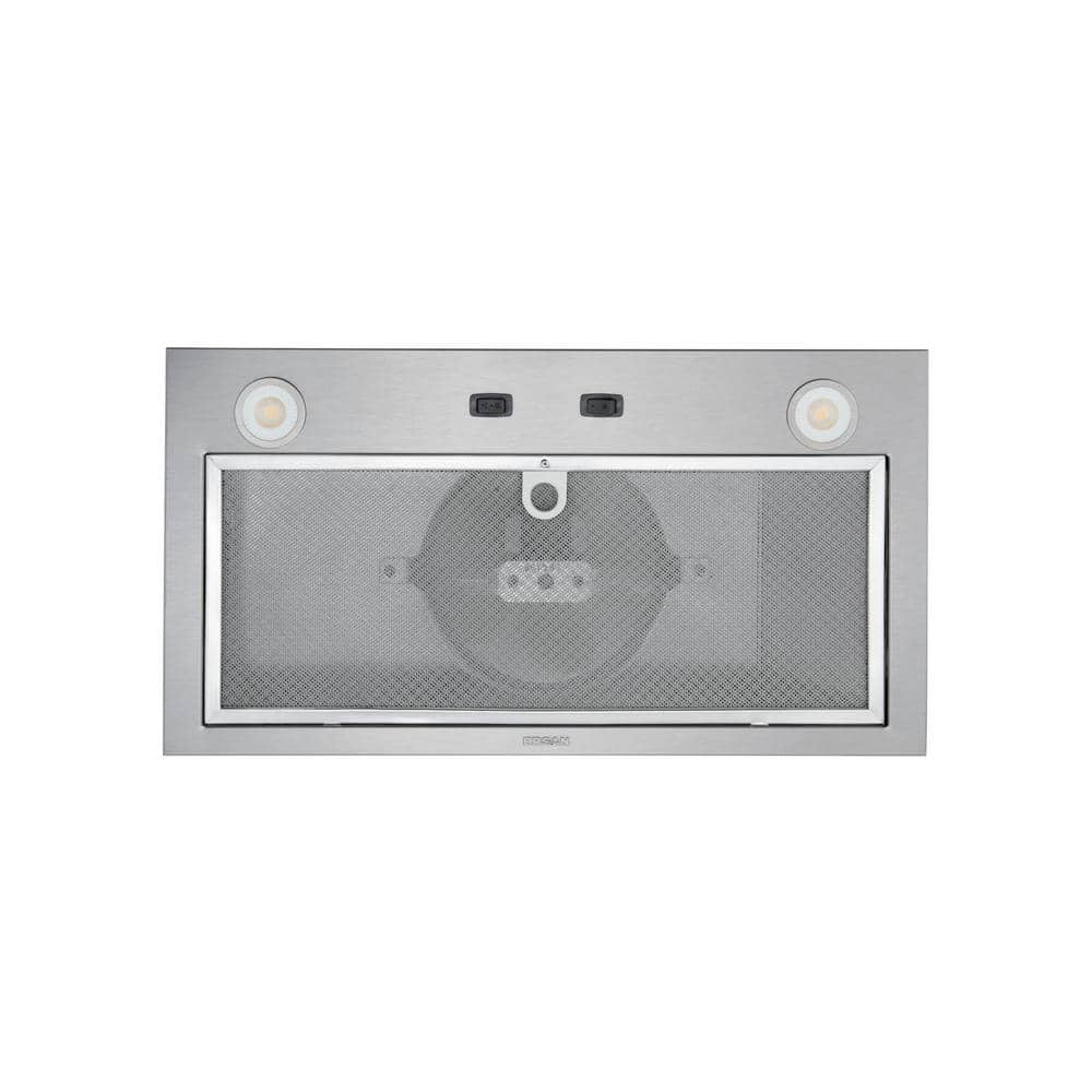 21-Inch Stainless Steel Convertible Range Hood Insert with LED Lighting