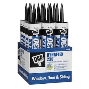 Dynaflex 230 10.1 oz. Black Premium Exterior/Interior Window, Door and Trim Sealant (12-Pack)