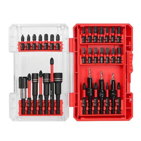 MYWISH 35-Piece Impact Driver Bit and Countersink Set