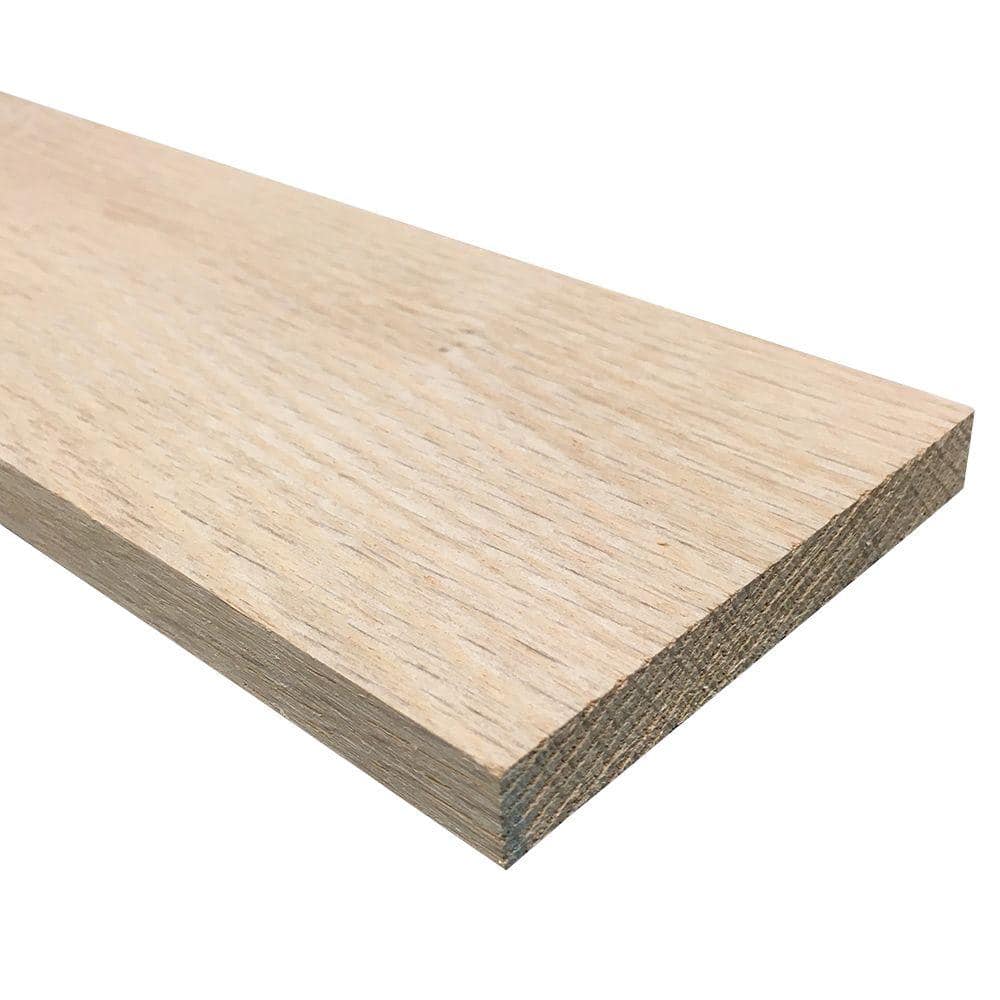 Weaber 1/2 in. x 4 in. x 4 ft. S4S Oak Board 27416 - The Home Depot