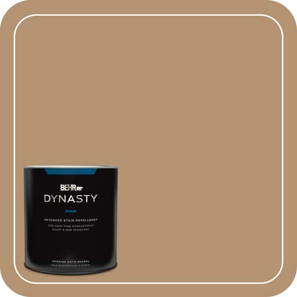 BEHR DYNASTY 1 qt. #QE-30 Keystone Satin Enamel Interior Stain-Blocking Paint and Primer