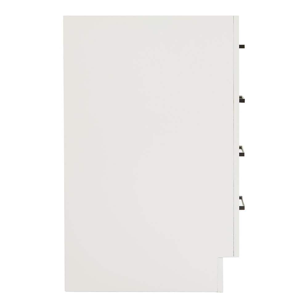 42'' White Wood Freestanding Single Bathroom Vanity Base
