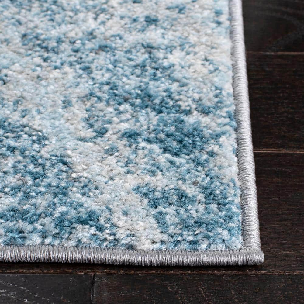 Tulum 8' x 10' Gray and Blue Reversible Area Rug