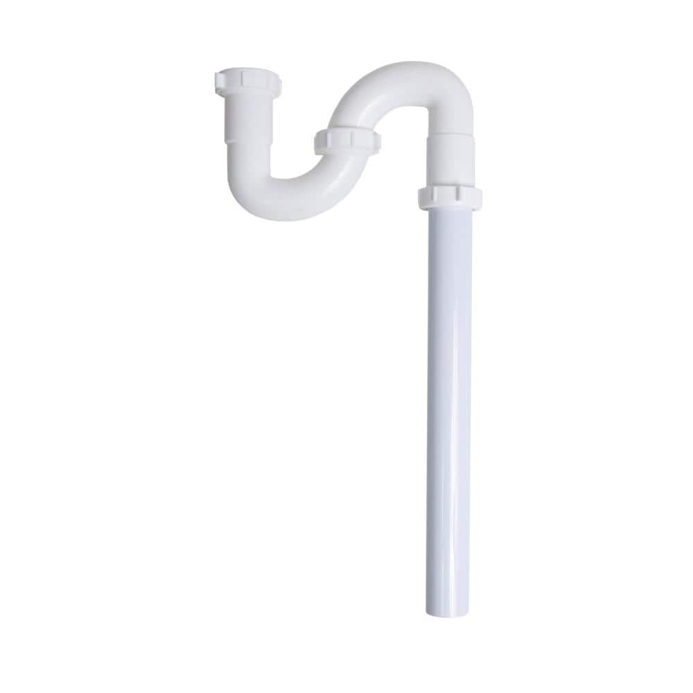 Oatey 1-1/2 in. White Plastic Sink Drain S- Trap HDC9722B - The