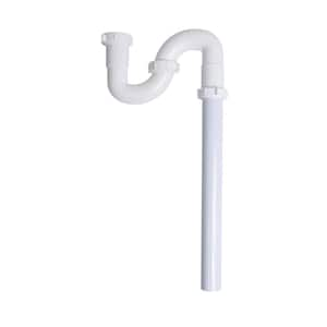 1-1/2 in. White Plastic Sink Drain S- Trap