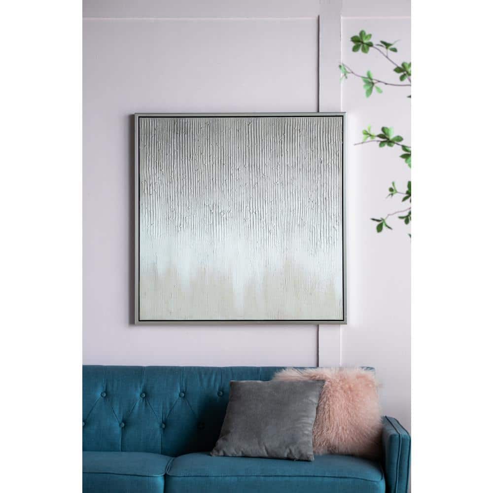 Golden Sunshine Hand-Painted Abstract Canvas Wall Art