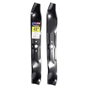 2 Blade Set for Many 42 in. Cut MTD, Cub Cadet, Troy-Bilt Mowers Replaces OEM #'s 759-3830,742-3033 and 742-04101