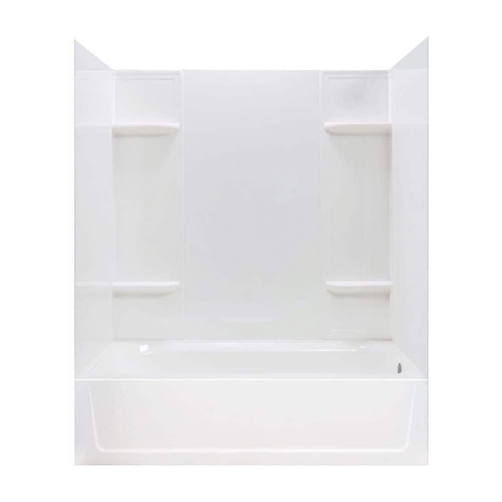 MUSTEE Durawall 60 in. L x 30 in. W x 73.75 in. H Rectangular Tub ...