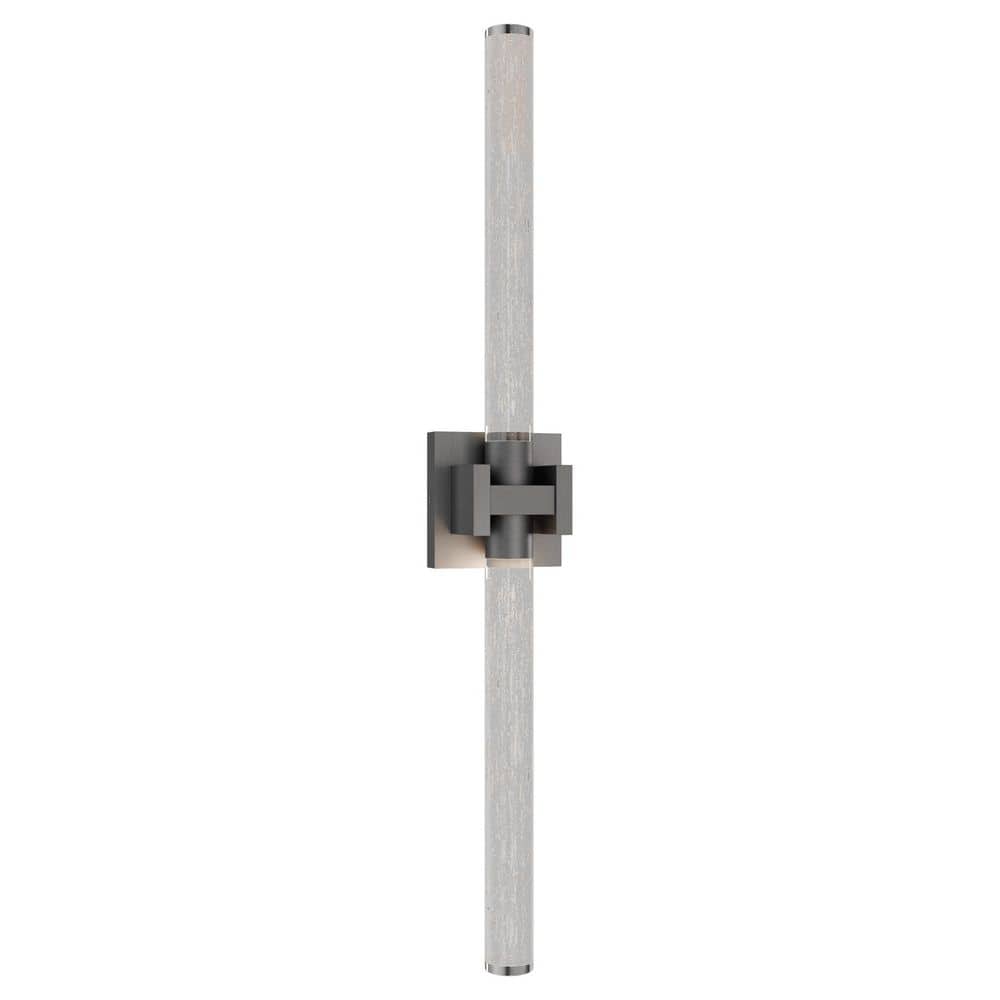 Ripple 32 in. 1-Light Brushed Nickel Integrated LED Vanity Light/ Wall Sconce Selectable 4CCT 2700K-3000K-3500K-4000K price history on PriceWatchPro