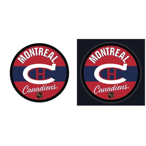 Evergreen Montreal Canadiens 23 in. Round Vintage Logo Plug-in LED Lighted Sign