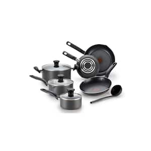 T-fal Unlimited Cookware Collection 12-Piece Aluminum Nonstick Cookware Set  with Induction Base E104SC64 - The Home Depot