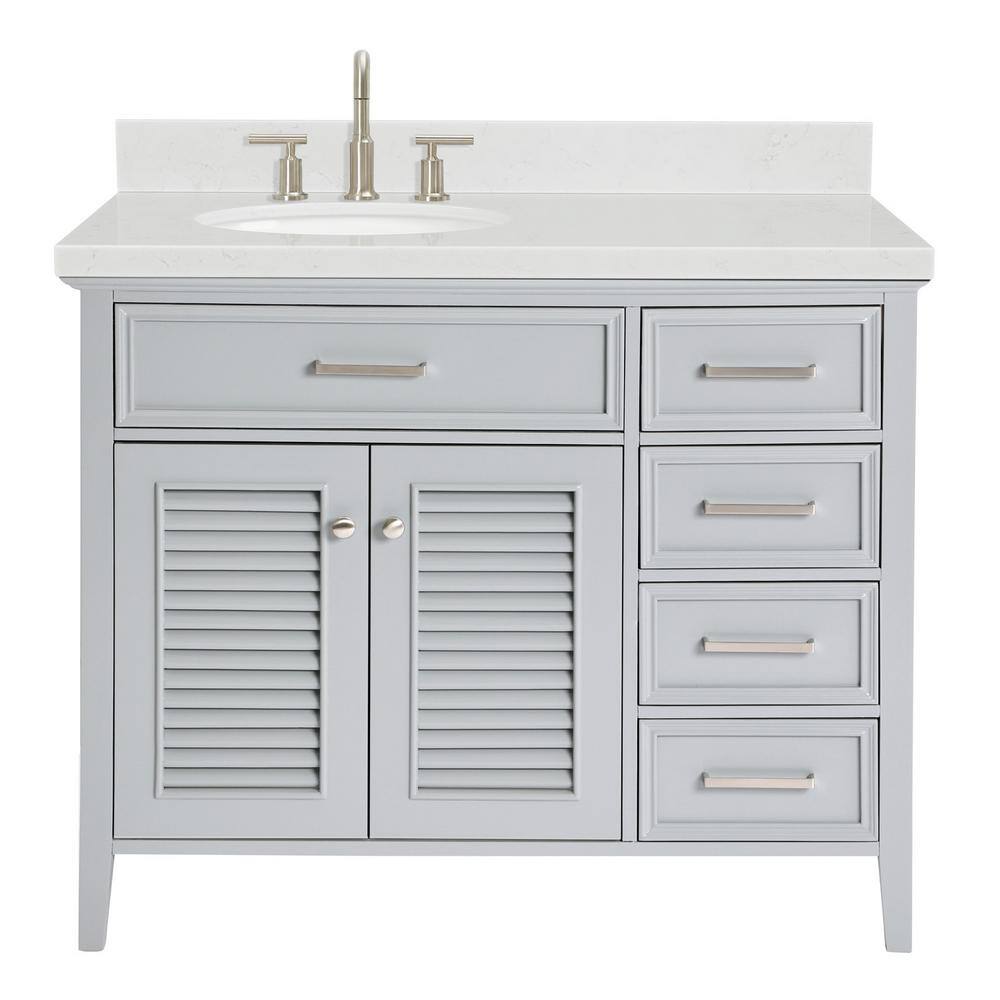 ARIEL Kensington 42.25 in. W x 22 in. D x 36 in. H Single Sink ...