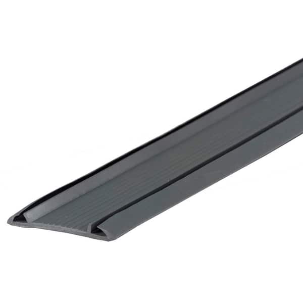 2 in. x 36 in. Gray Vinyl Replacement Insert for Standard and Economy Door Weatherstripping Threshold