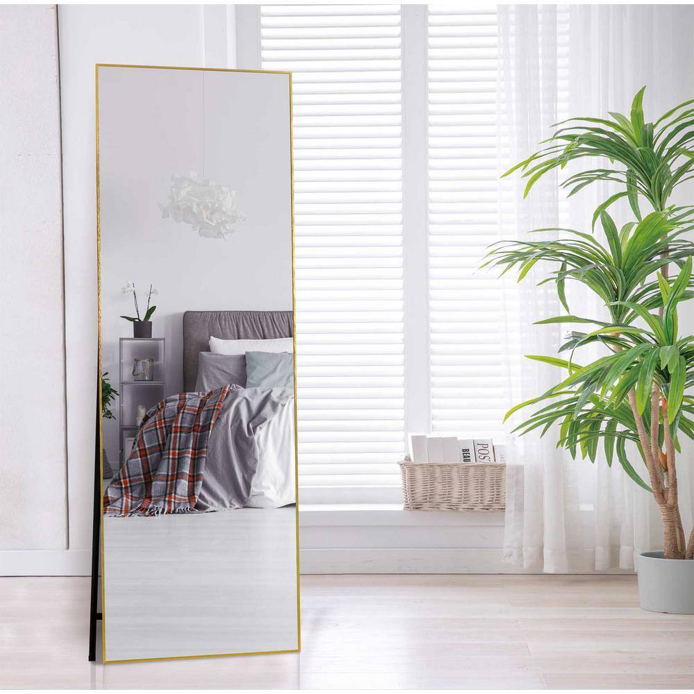 Miscool Weller 64.96 in. x 22.05 in. Gold Modern Rectangle Aluminum ...