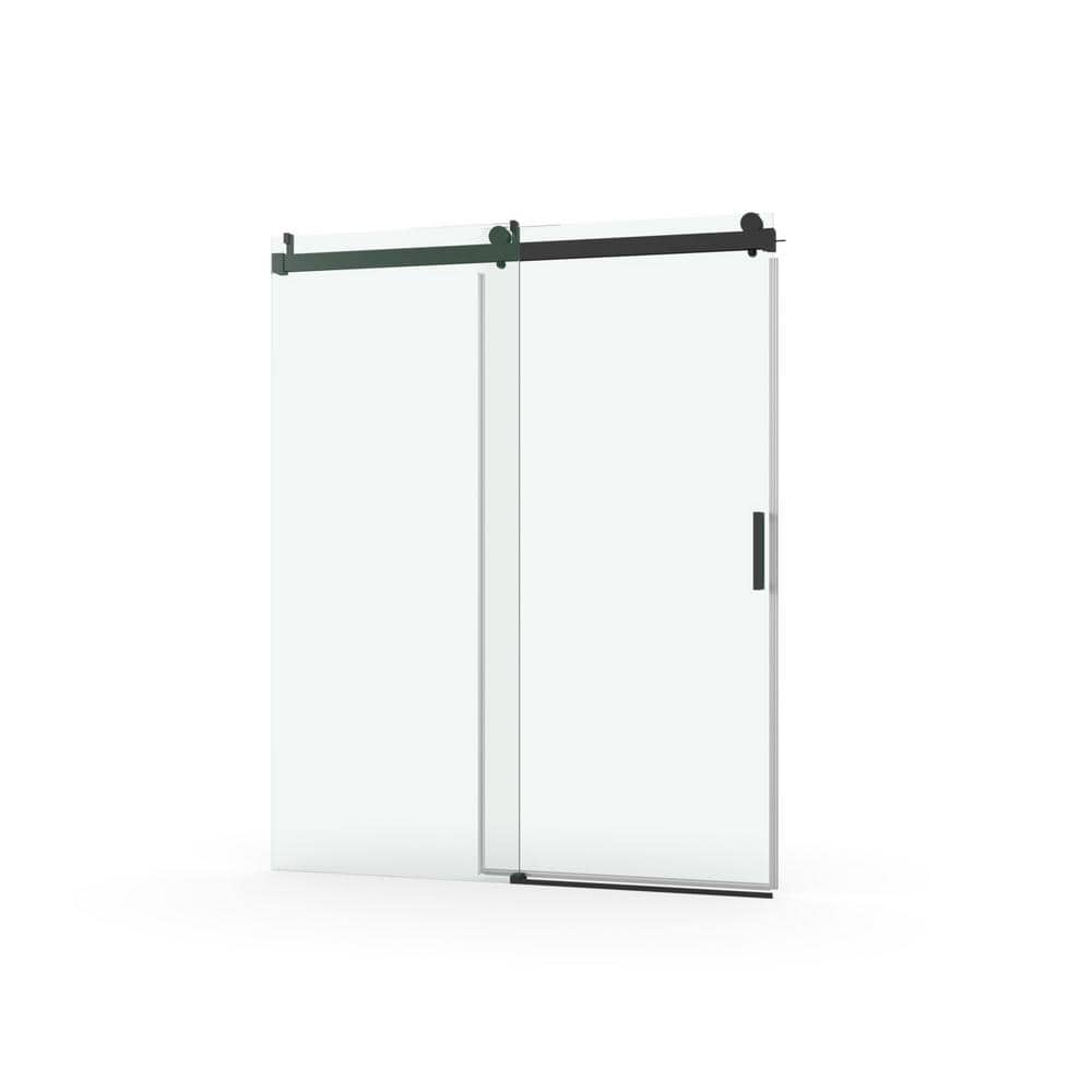60 in. W x 76 in. H Sliding Frameless Soft-Close Shower Door with Premium T