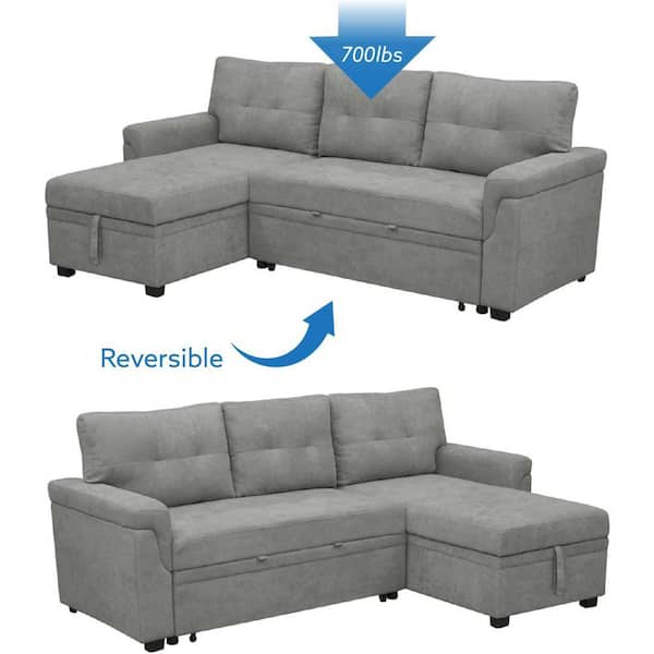 Our Bestseller sectional with sleeper and storage Lagozzo L