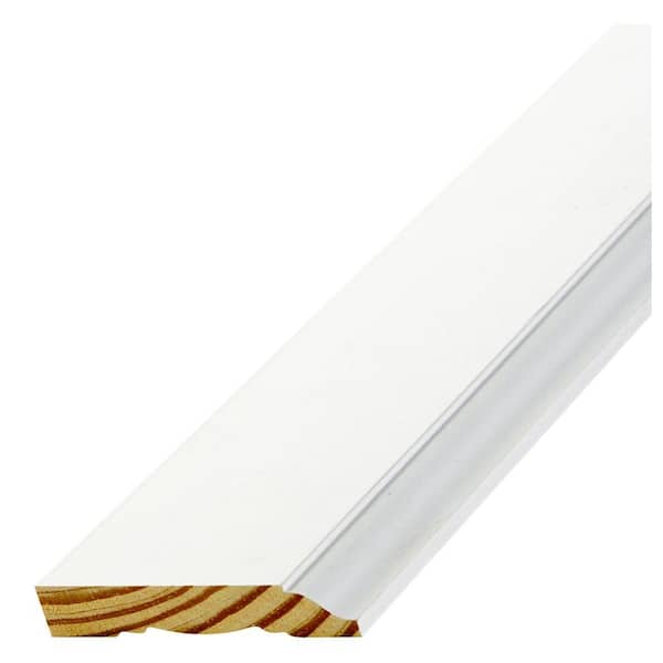 HOUSE OF FARA WM623 9/16 in. x 3-1/4 in. x 8 ft. Primed Pine Wood PFJ 4 ...