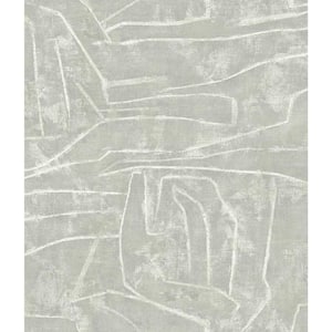 Urban Chalk Gray Premium Peel and Stick Wallpaper Roll (Covers 34.17 sq. ft.)