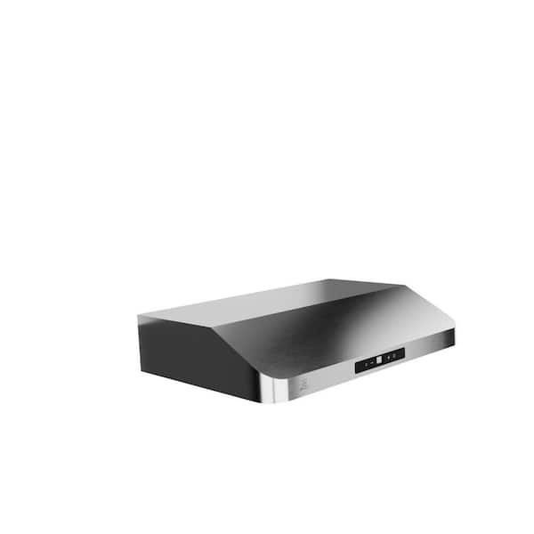 ANZZI 30 in. 600 CFM Ducted Convertible Under Cabinet Range Hood in Stainless Steel with Baffle Filter and 2-LED Lamps