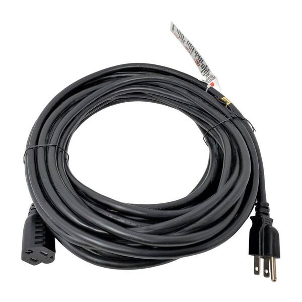 100 ft. 14/3 Outdoor Power Extension Heavy-Duty Black Cable