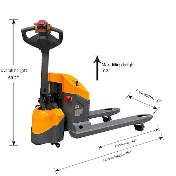 TORY CARRIER Orange 3,900 lbs. Electric Pallet Truck 24V/65AH