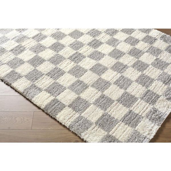 Primo PRO-2316 7 ft. x 10 ft. Gray Machine Woven Area Rug