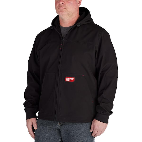 Milwaukee Men's Medium Black FREEFLEX Softshell Hooded Jacket 312B