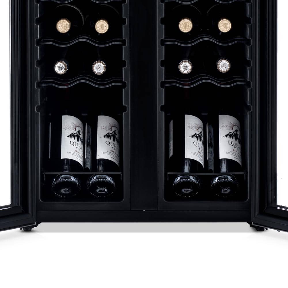 Newair 24-Bottle Stainless Steel Dual Zone Wine Fridge