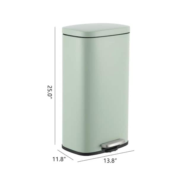 happimess Curtis 8-Gal. Step-Open Trash Can, Pistachio Gelato