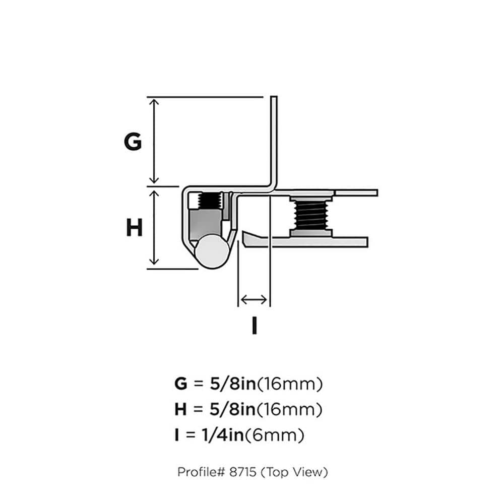 Satin Nickel 1/4 Inch Overlay Cabinet Hinge