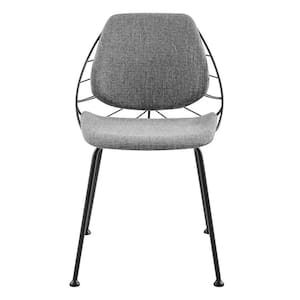 Amelia Light gray Fabric Cushioned Parsons Chair Set of 2
