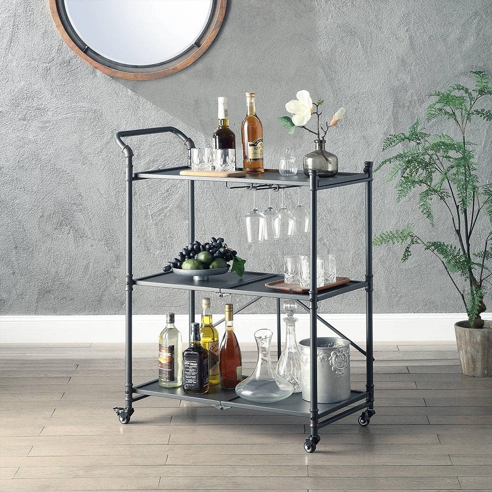 Acme Furniture Cordelia Sandy Black and Dark Bronze Hand-Brushed ...