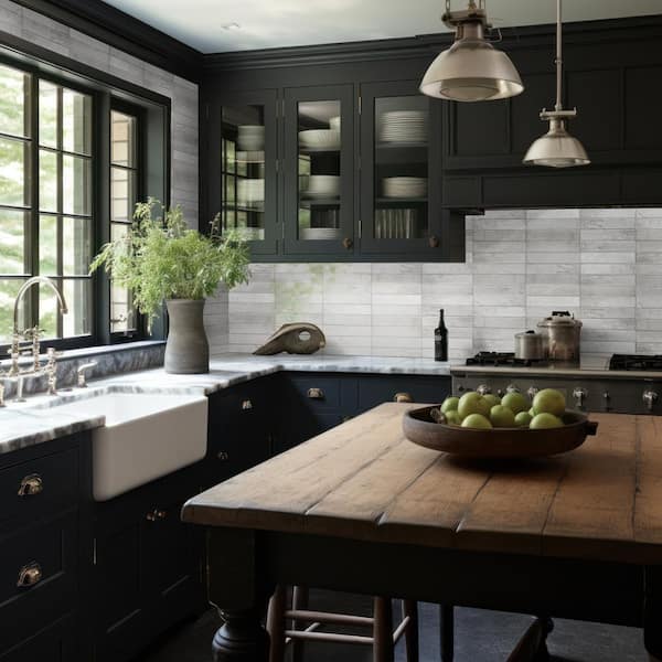 Camden La Perla Subway Tile 2 in. x 10 in., Glossy Ceramic Wall Tile (5.16 sq. ft./Case)