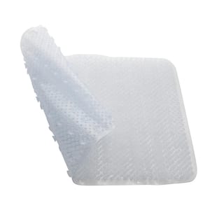 Andover Tub Mat PVC Grass Textured Clear 15.7 in. x 27.9 in.