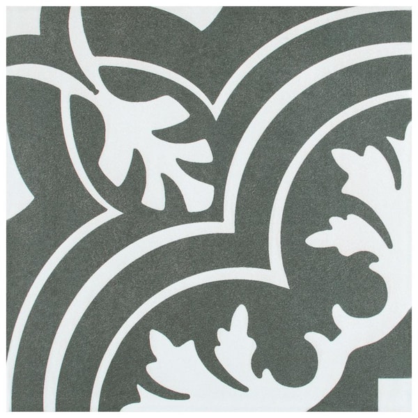 Merola Tile Twenties Classic 7-3/4 in. x 7-3/4 in. Ceramic Floor and Wall Take Home Tile Sample