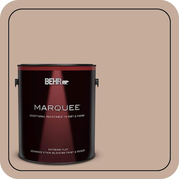 BEHR MARQUEE 1 gal. #ECC-57-1 California Stucco Flat Exterior Paint & Primer
