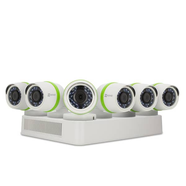 EZVIZ Security Cameras 8-Channel 1080p 2TB and Up HDD Surveillance Systems Night Vision Works with Alexa Using IFTTT
