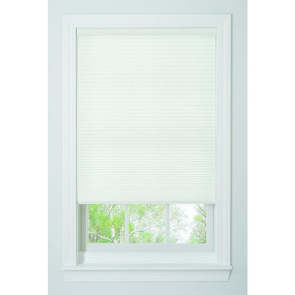Cubilan Home Decoration White Rectangle Cordless Light Filtering Cellular Shade 31 in. W x 64 in. L