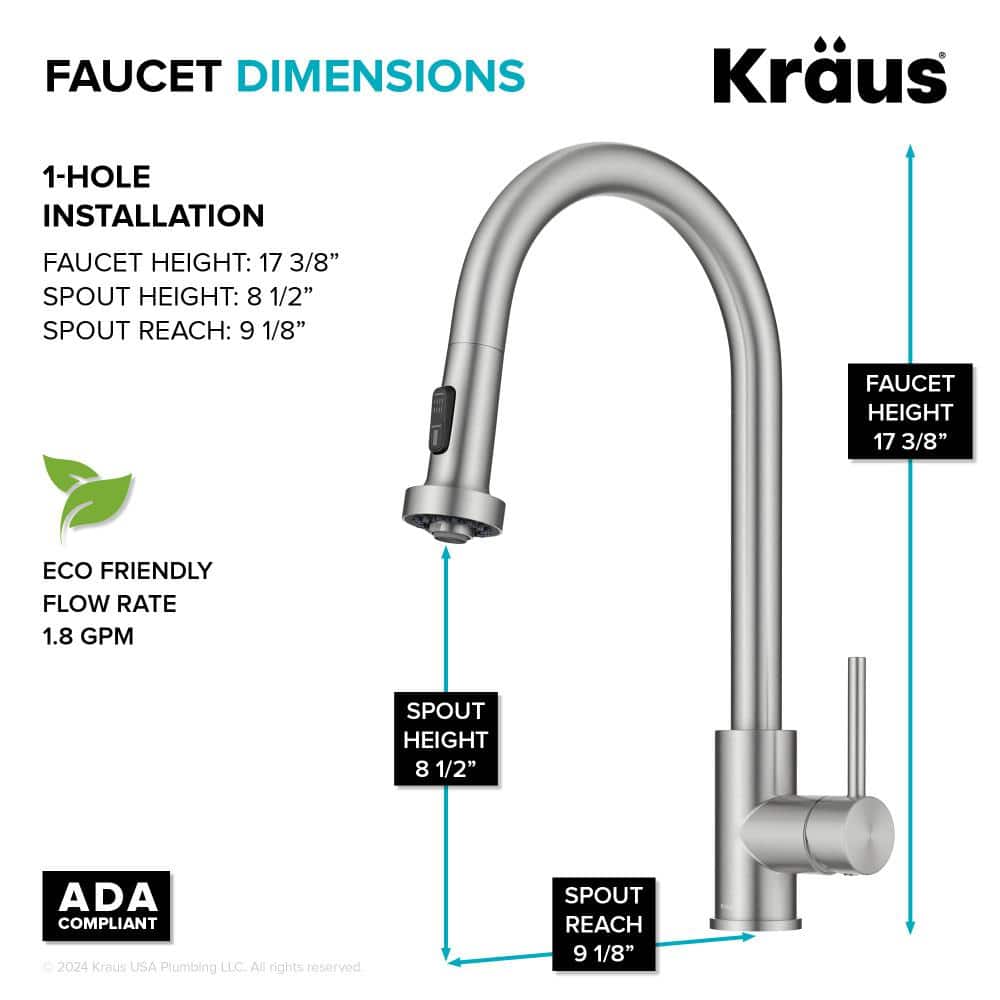 Stainless Steel Touchless Kitchen Faucet with Pull-out Spray