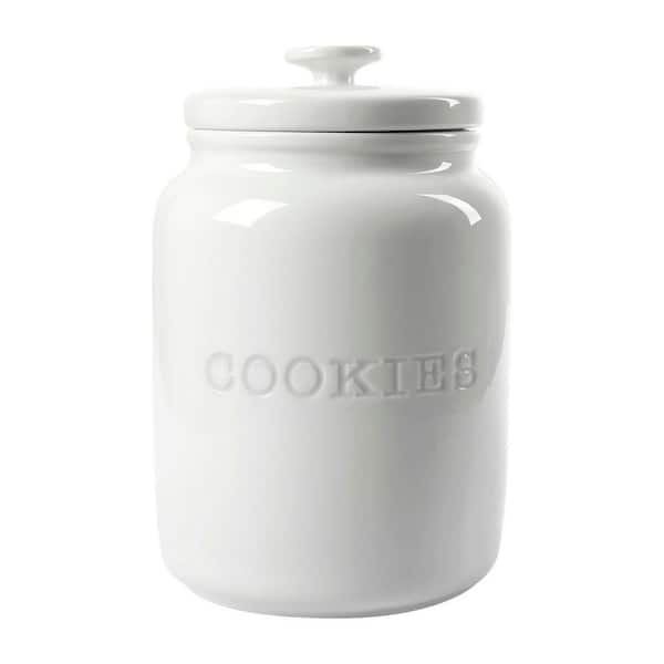 Lucite Small Round Cookie Jar - pompomz