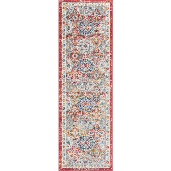 Tayse Rugs Chelsea Oriental Multi 2 ft. x 8 ft. Indoor Runner Rug