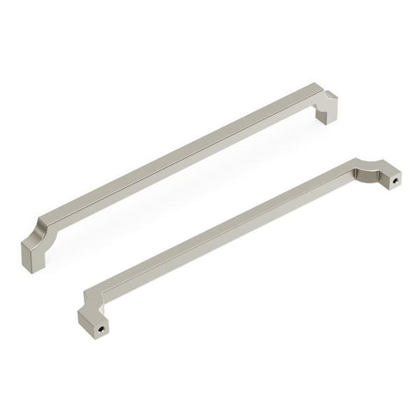 Monarch Collection Pull 8-13/16 in. (224 mm) Center to Center Satin Nickel Bar Cabinet Pull
