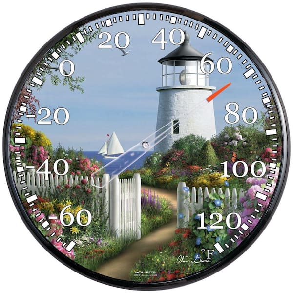 AcuRite 12.5 in. Lighthouse Analog Thermometer