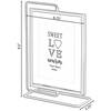 FABULAXE 4 in. x 4 in. Black Modern Metal Floating Tabletop Square Photo  Picture Frame with Glass Cover and Easel Stand QI004066.BK.S - The Home  Depot