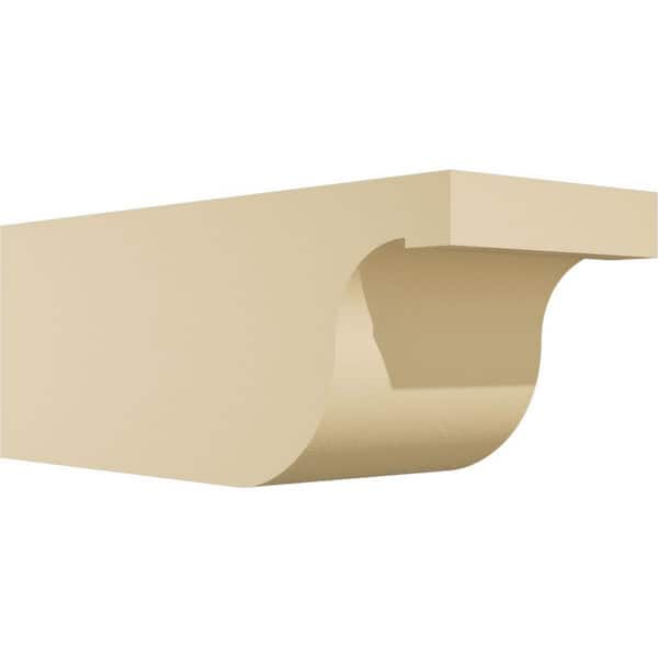 Ekena Millwork Standard Del Monte 6 in. W x 6 in. H x 16 in. D Signature Urethane Rafter Tail Outlooker
